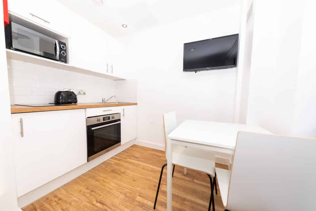 kitchen in the large studio the campus block 2